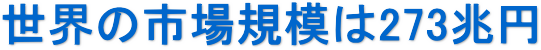 ���E�̎s��K�͂�273���~